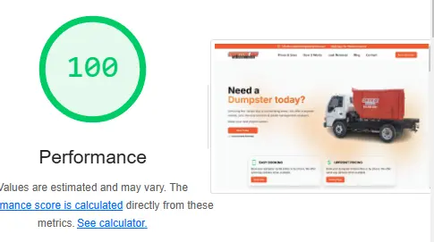 competitive-edge-dumpsters-seo score.webp